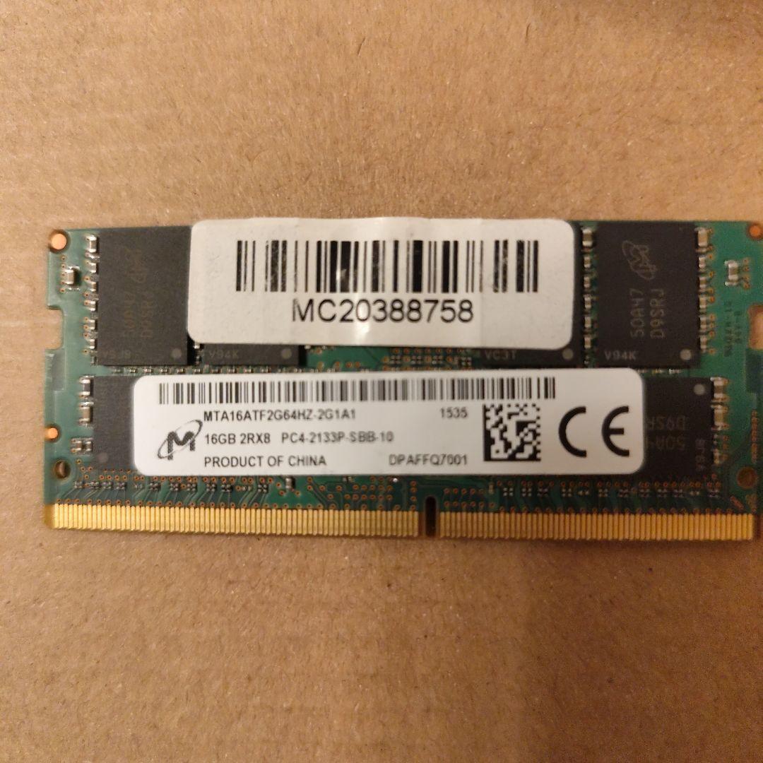七*海様 Crucial 16GB DDR4 2133MHz メモリー 1枚