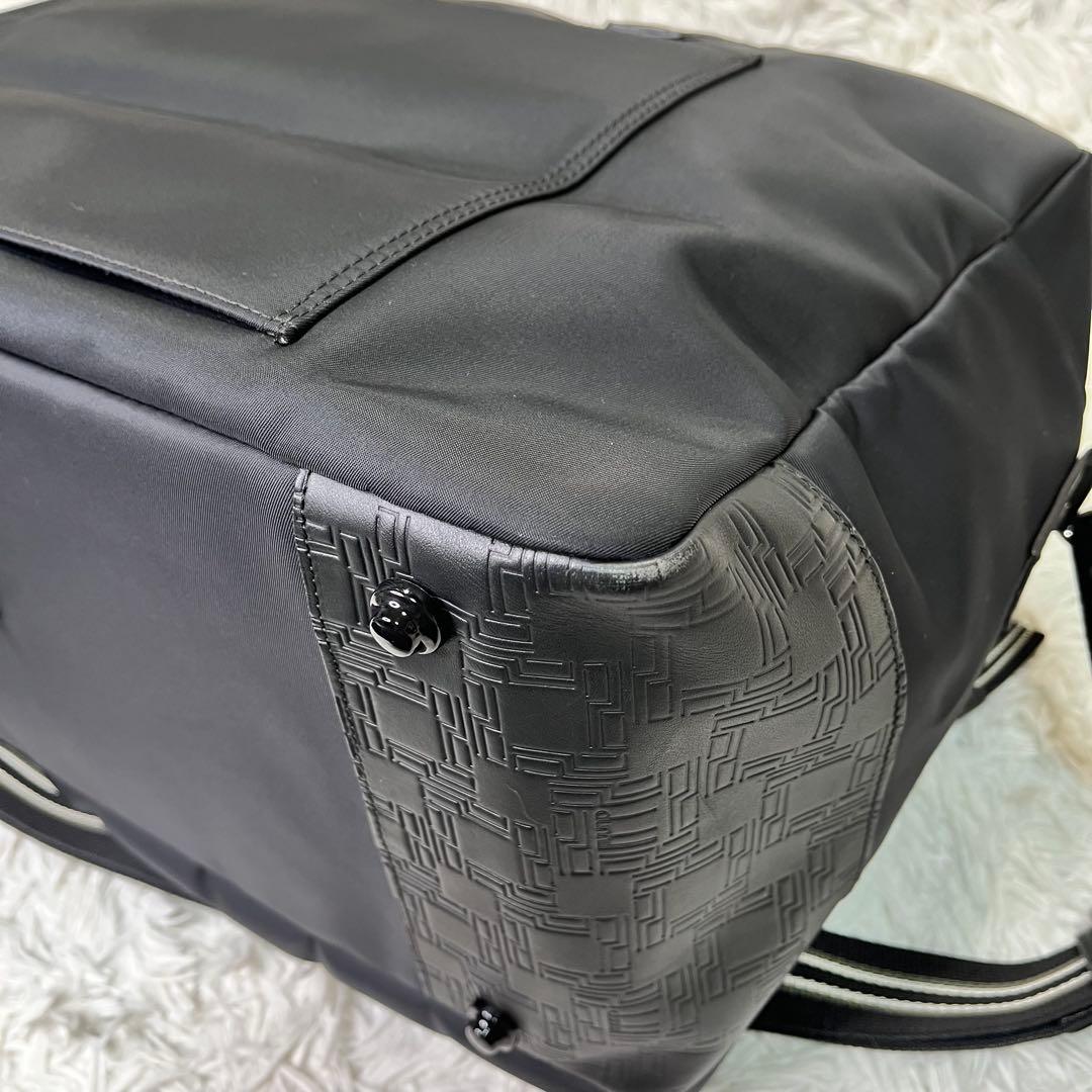 ほぼ未使用✨ダンヒル D8 2way ビジネスバッグ ボストン レザー 黒