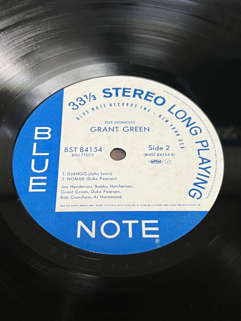 洋楽 LP Grant Green IDLE MOMENTS 84154