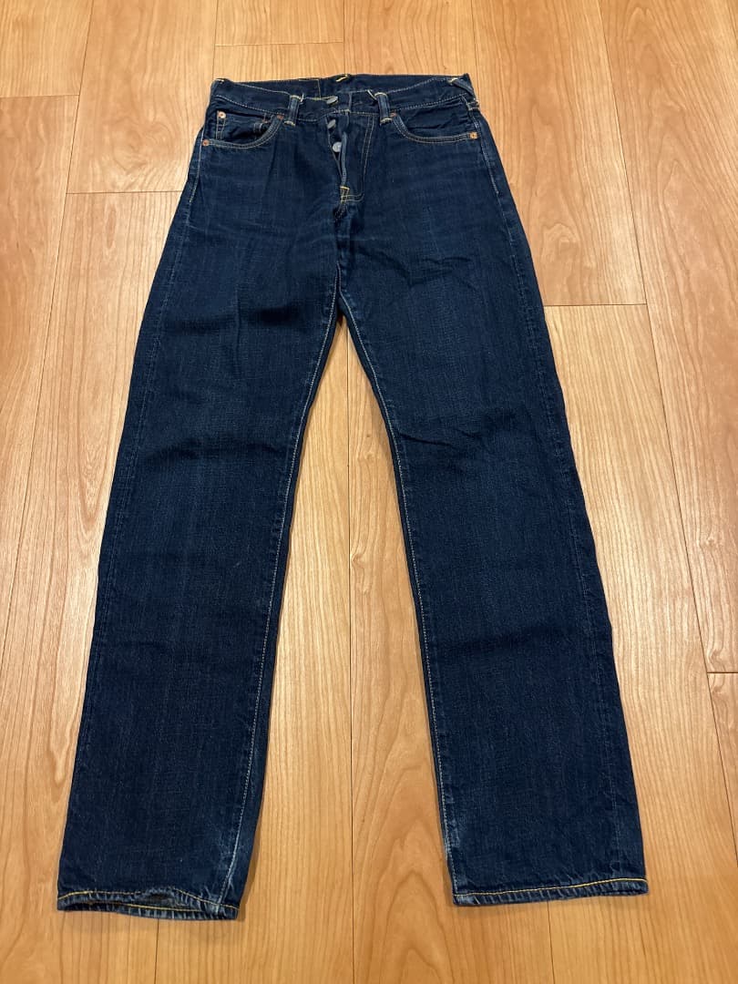 evisu donna ダークブルー ストレートデニム size 26