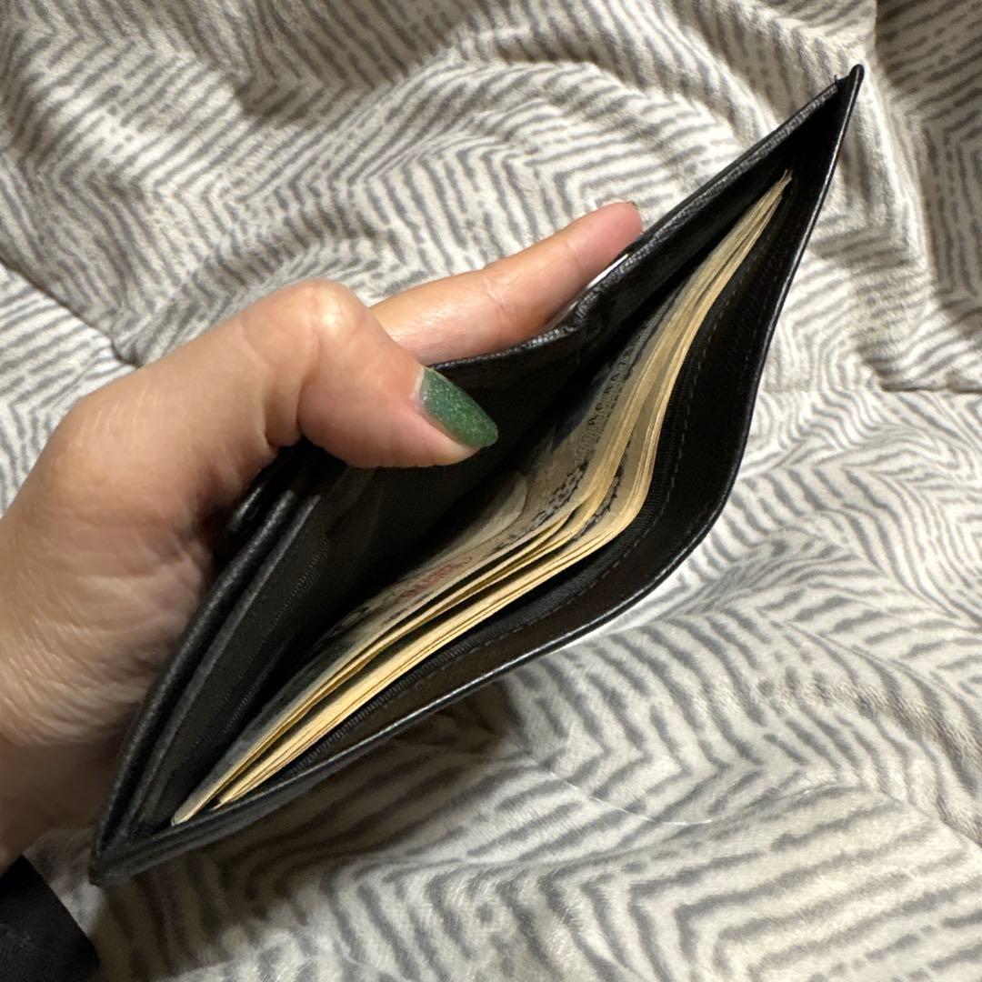 PRADA サフィアーノレザー 二つ折り財布 ブラック