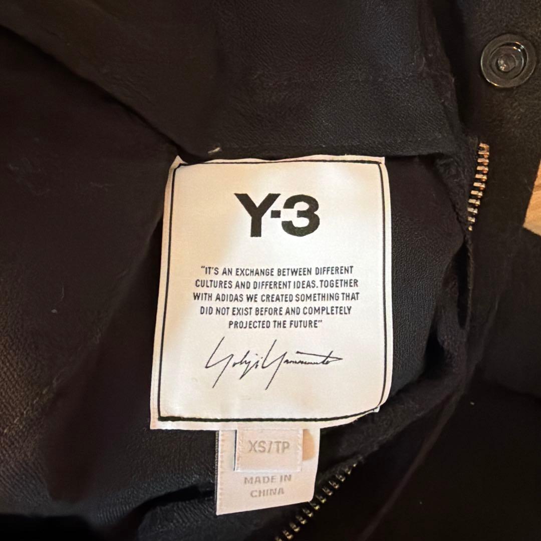 Y-3 CLASSIC WOOL FLANNEL CUFF PANTS ブラック