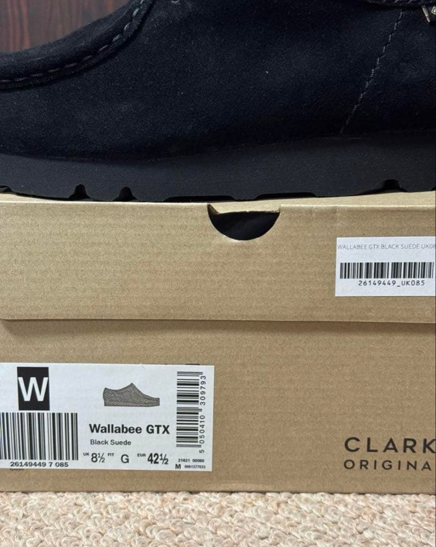 Clarks クラークス ワラビー ゴアテックス GTX UK8 1/2ブラック