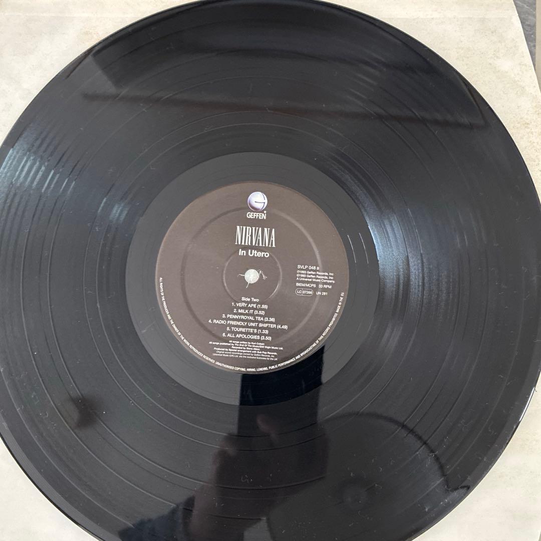 NIRVANA ニルヴァーナ IN UTERO LP アナログ盤 美品