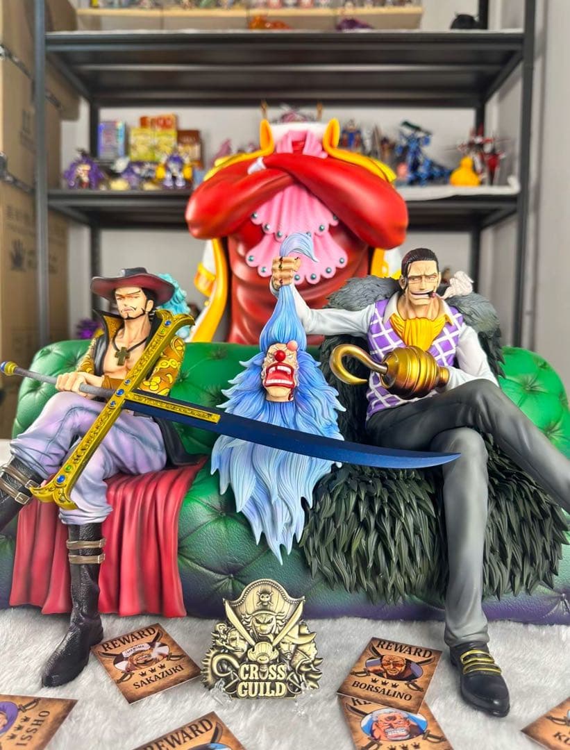 ワンピース 【クロスギルド 】ミホーク＆クロコダイル ガレージキット フィギュア