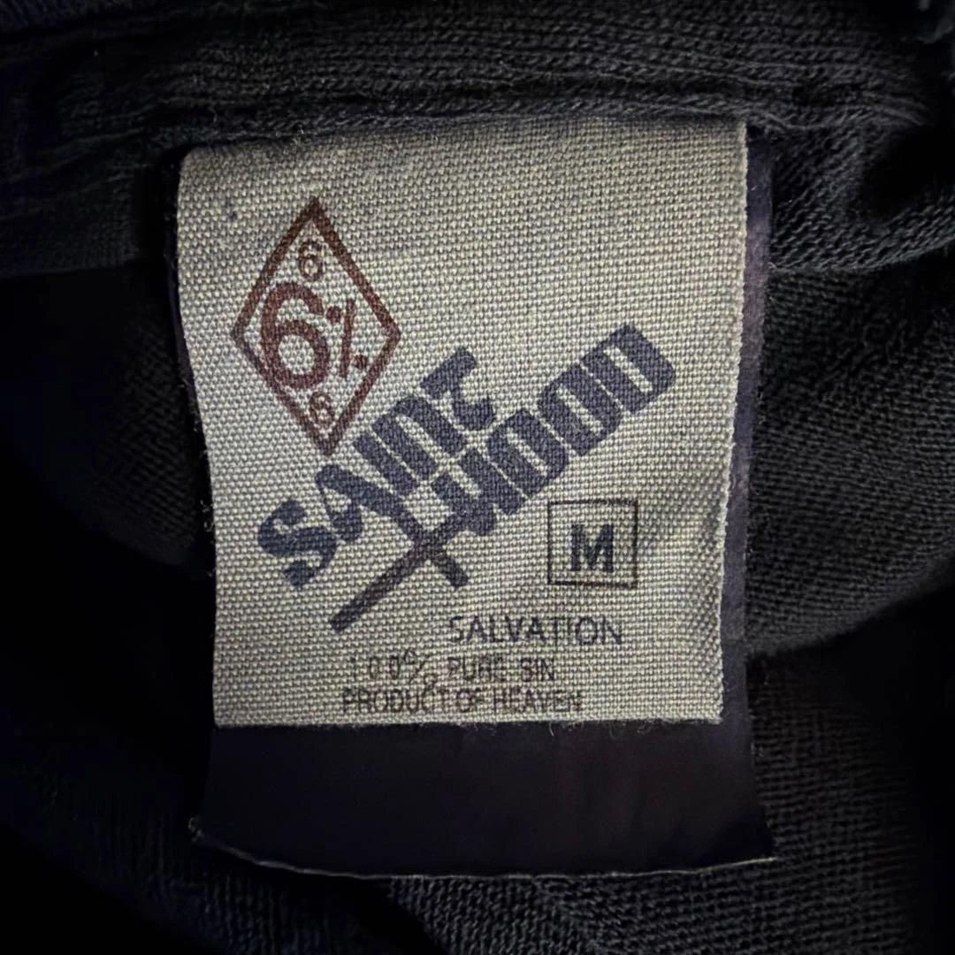 SAINT セントマイケル　ダメージ スカル Tシャツ サイズM ネイビー