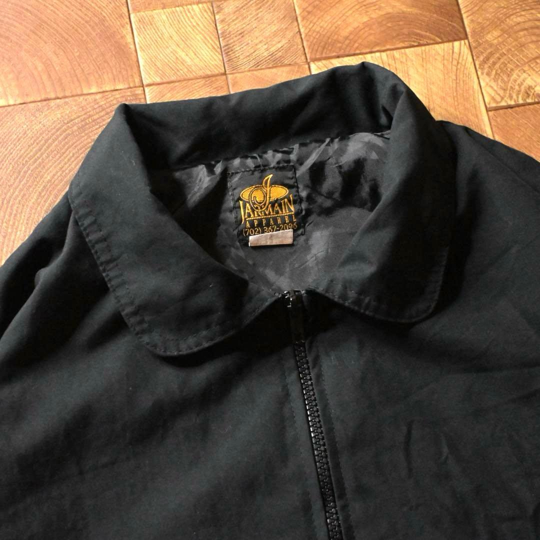 た*こ様 90s　JARMAIN　スイングトップ ブルゾン　カジノ企業ロゴ　ブラ