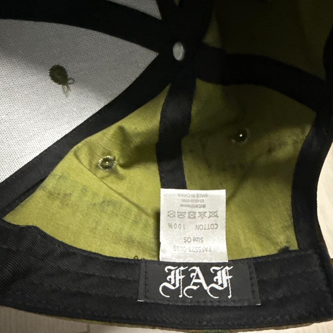fake as flowers FAF カモフラ　迷彩　cap キャップ