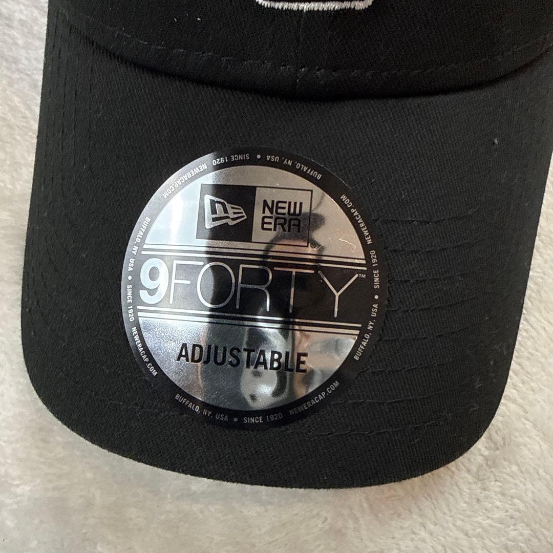 YSLサンローラン×ニューエラ　キャップ　ブラック　9FORTY 美品
