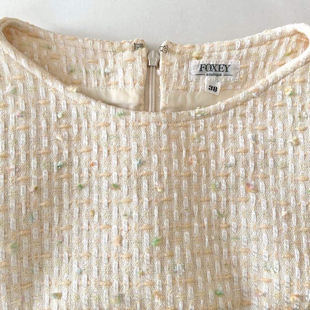 FOXEY BOUTIQUE フォクシー ツイードワンピース セレモニー 日本製
