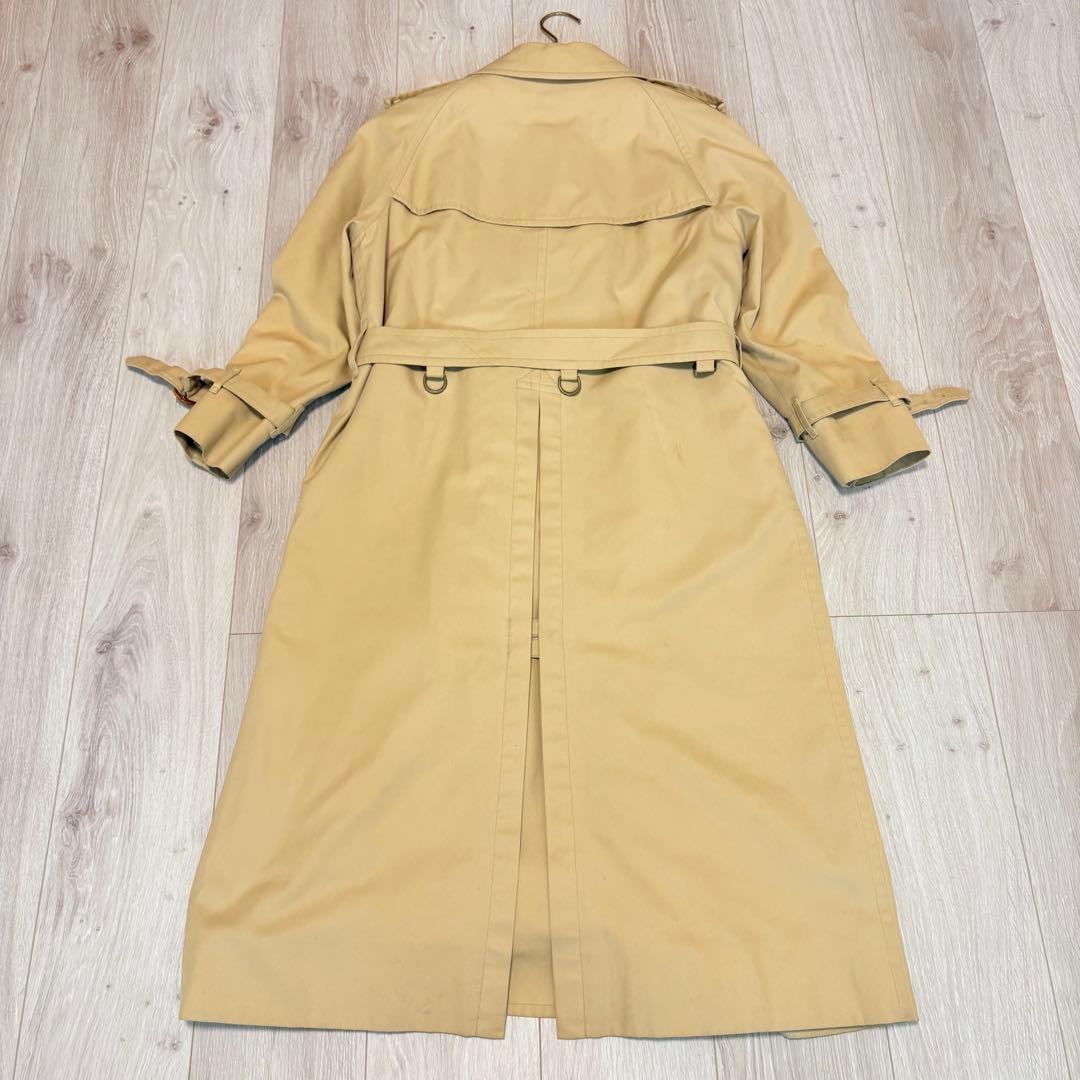 【美品】バーバリー トレンチコート ベルト付 ノバチェック ライナー付 M相当