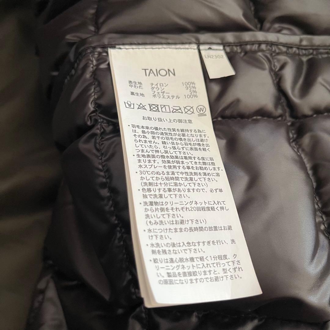 TAION ダウンジャケット付きロングコート