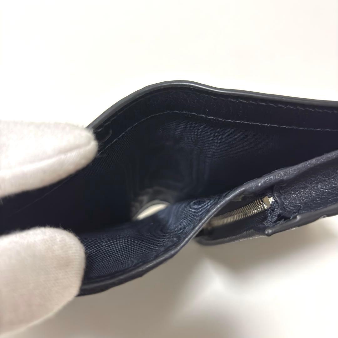 621✨未使用級✨グッチ 二つ折り財布 オフィディア GGスプリーム ネイビー