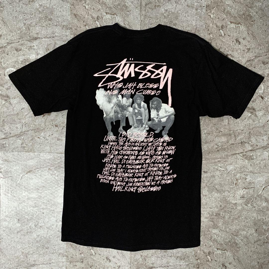【人気/即完売】Stussy ステューシー 両面メッセージフォトプリントTシャツ