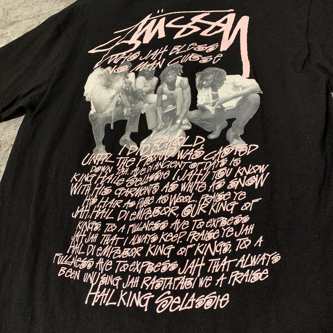 【人気/即完売】Stussy ステューシー 両面メッセージフォトプリントTシャツ