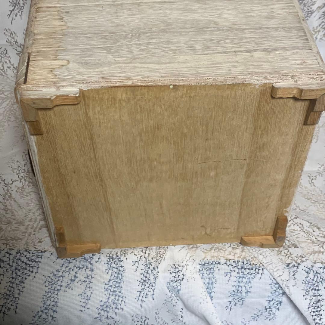 ■三味線　二丁入桐箱　桐立箱 引出 収納スタンド 蓋付き木製 高さ105ｃｍ■