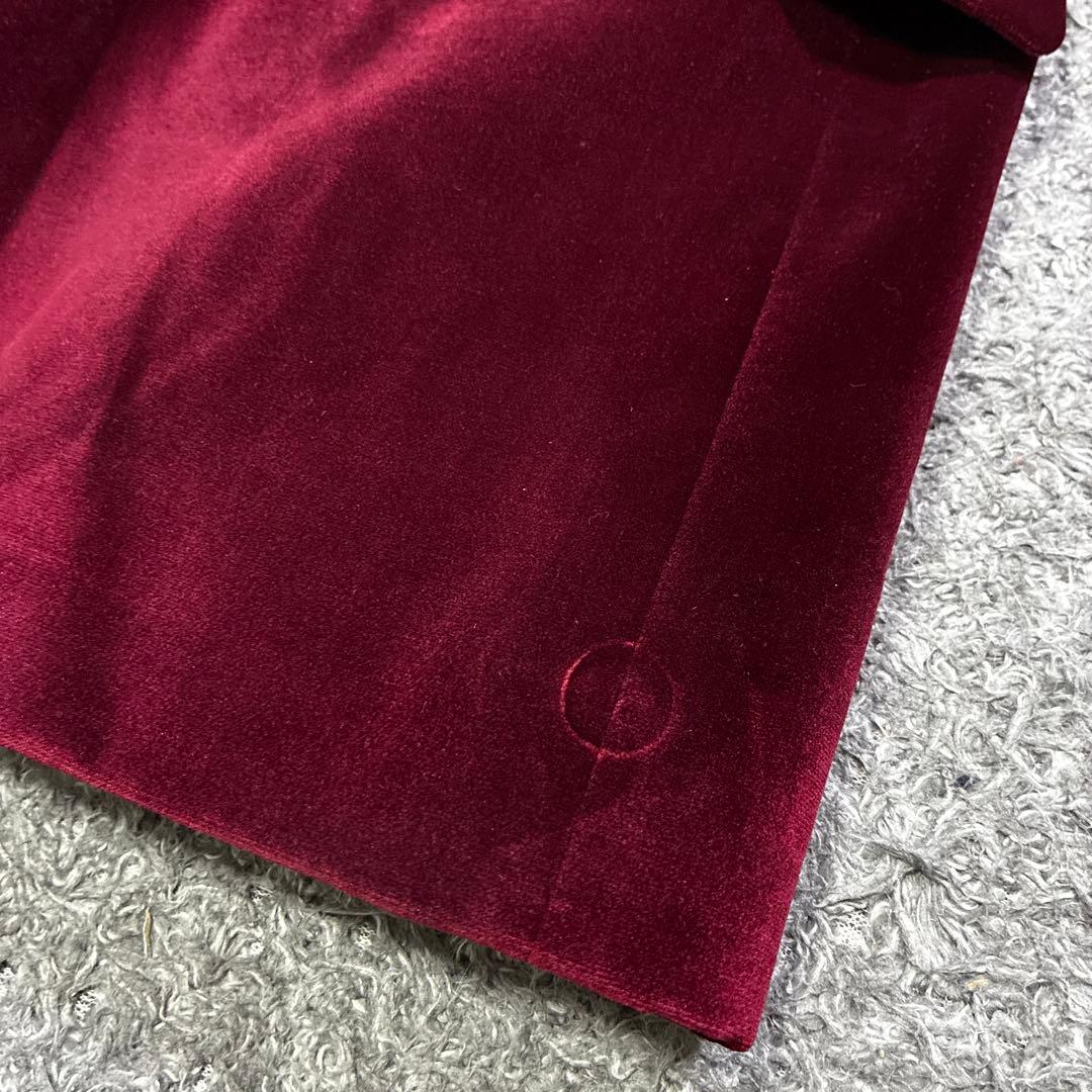 【美品】ステラマッカートニー ベルベットジャケット 38 ワインレッド ベロア