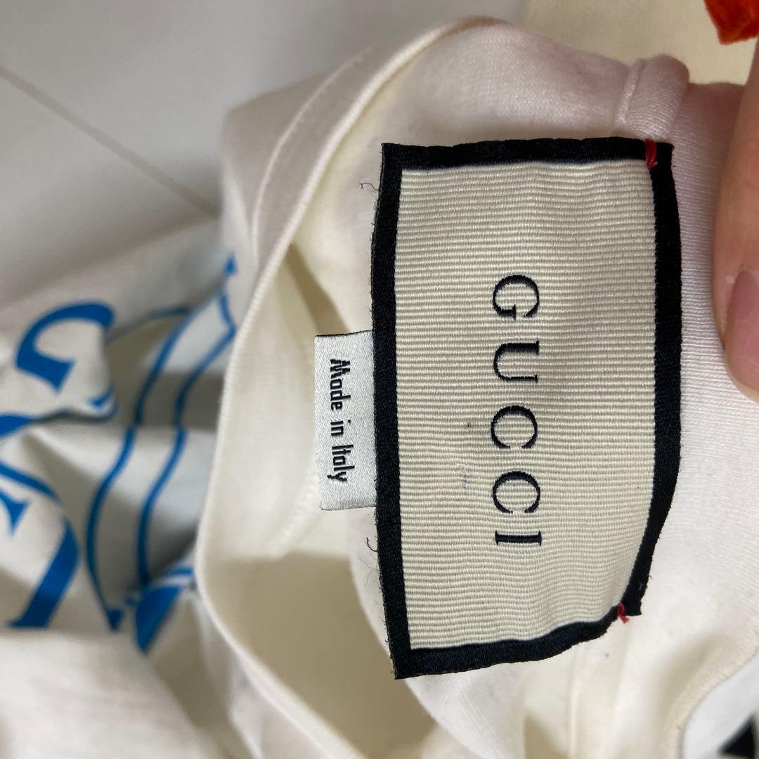 GUCCI グッチ⭐️ サークルロゴTシャツ XSサイズ 白系 メンズ