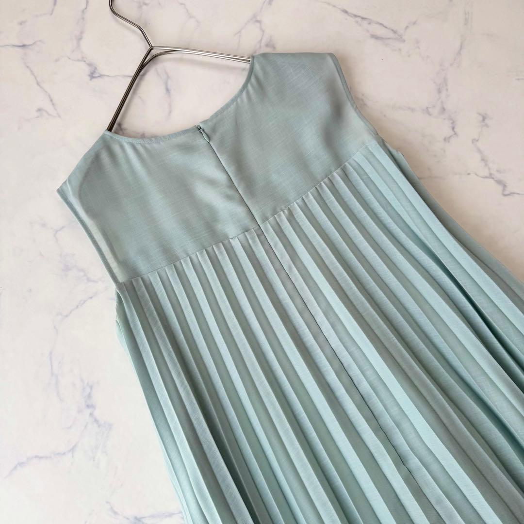 極美品 フォクシー ELEGANT PLEATS DRESS ワンピース フレア
