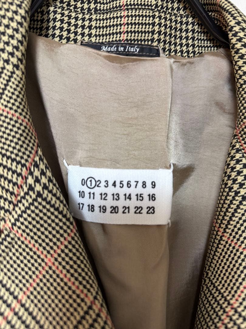 新品/38 本田翼さん愛用 メゾン マルジェラ チェック コート