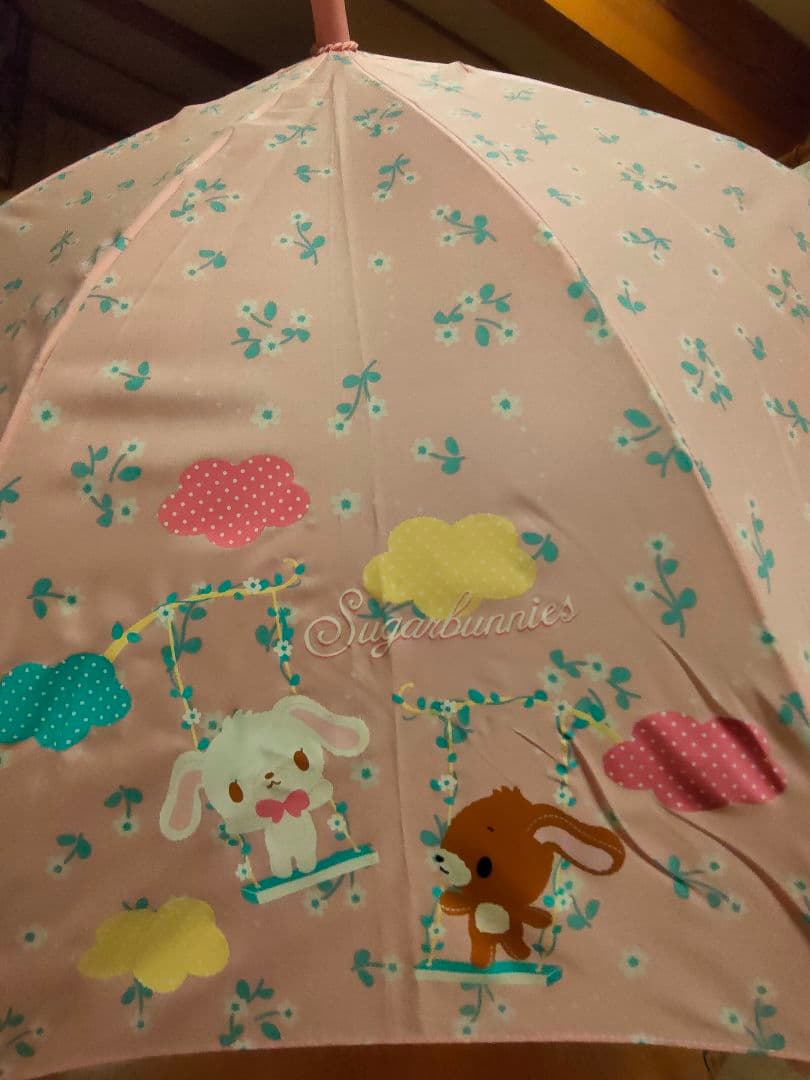 サンリオ　シュガーバニーズ　ボストンバッグ　刺繍　キャンディ 傘