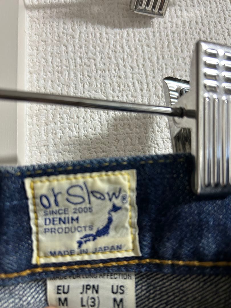 orSlow ストレートデニム Lot 107 ダークブルー