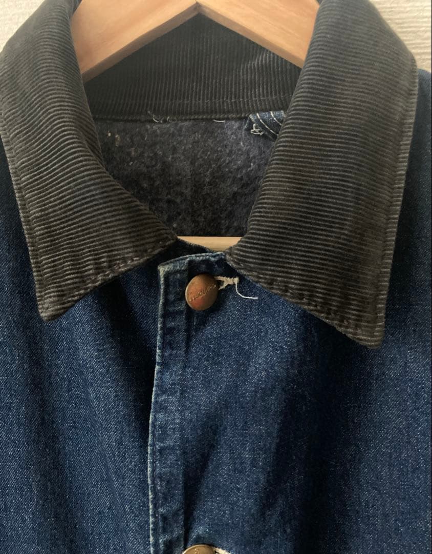 ポ*イ様 希少 星タグ Carhartt ミシガン チョアコート デニムUSA製