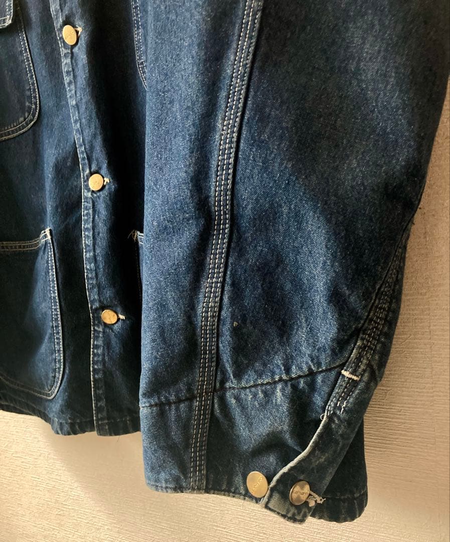 ポ*イ様 希少 星タグ Carhartt ミシガン チョアコート デニムUSA製