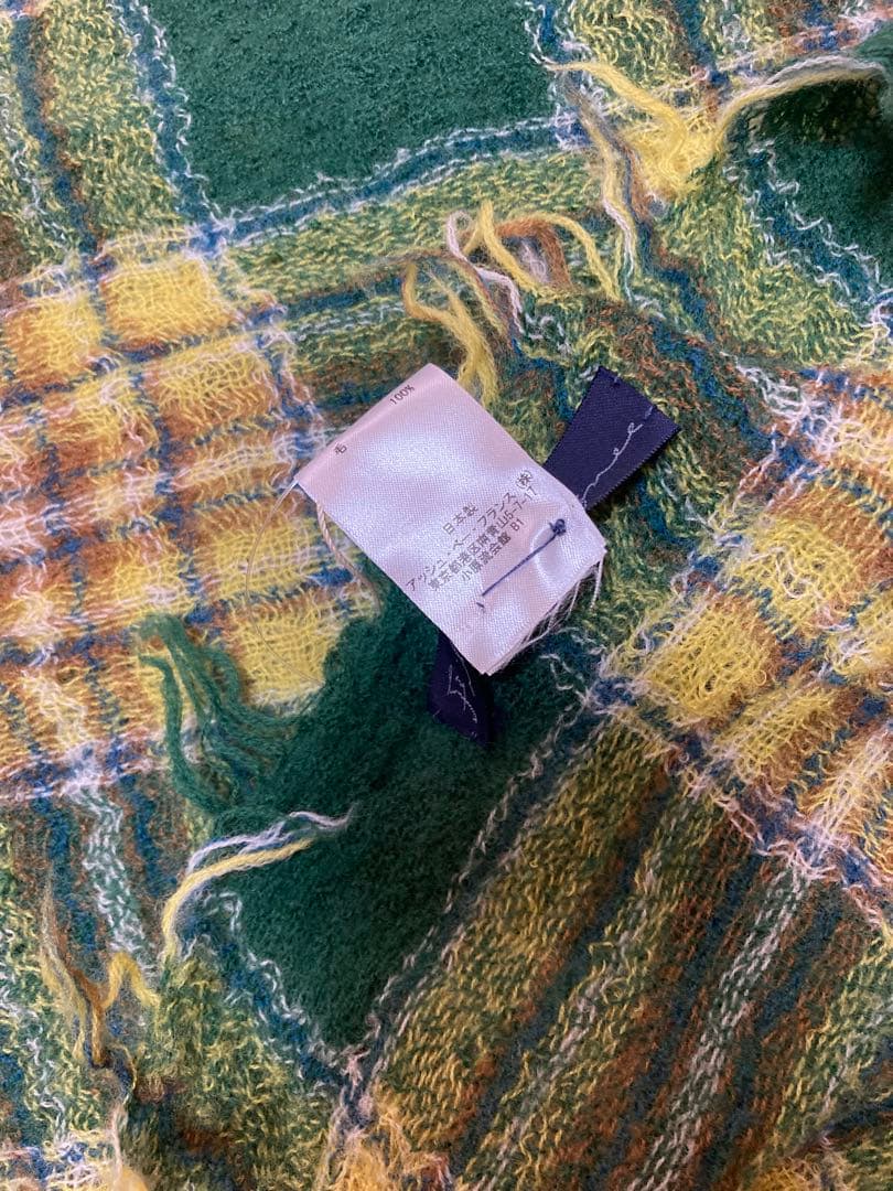 アッシュペーフランス フィルダレニエ mincecheck ストール 新品未使用