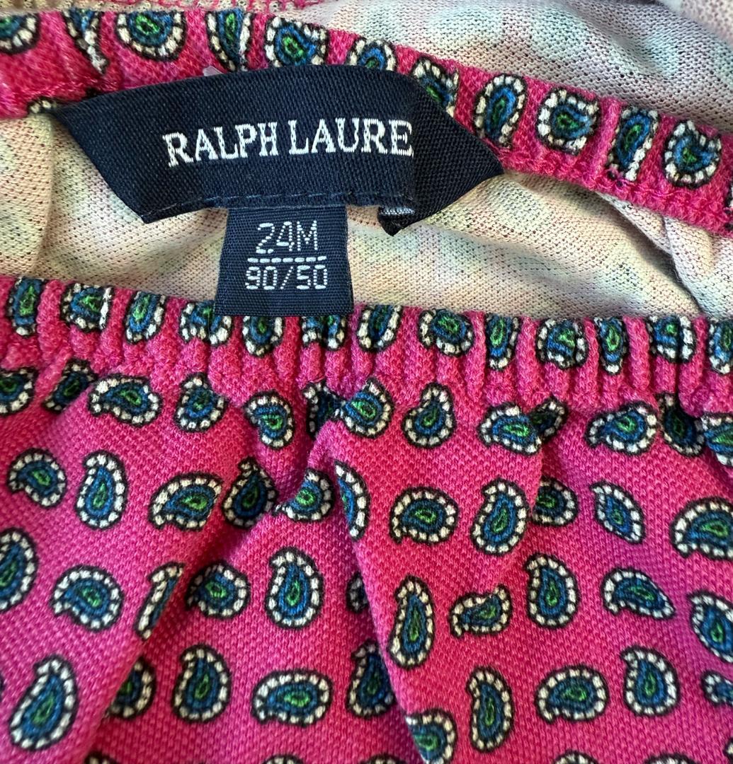 タグ付き　RALPH LAUREN（ラルフローレン）ベビーワンピース　ペーズリー