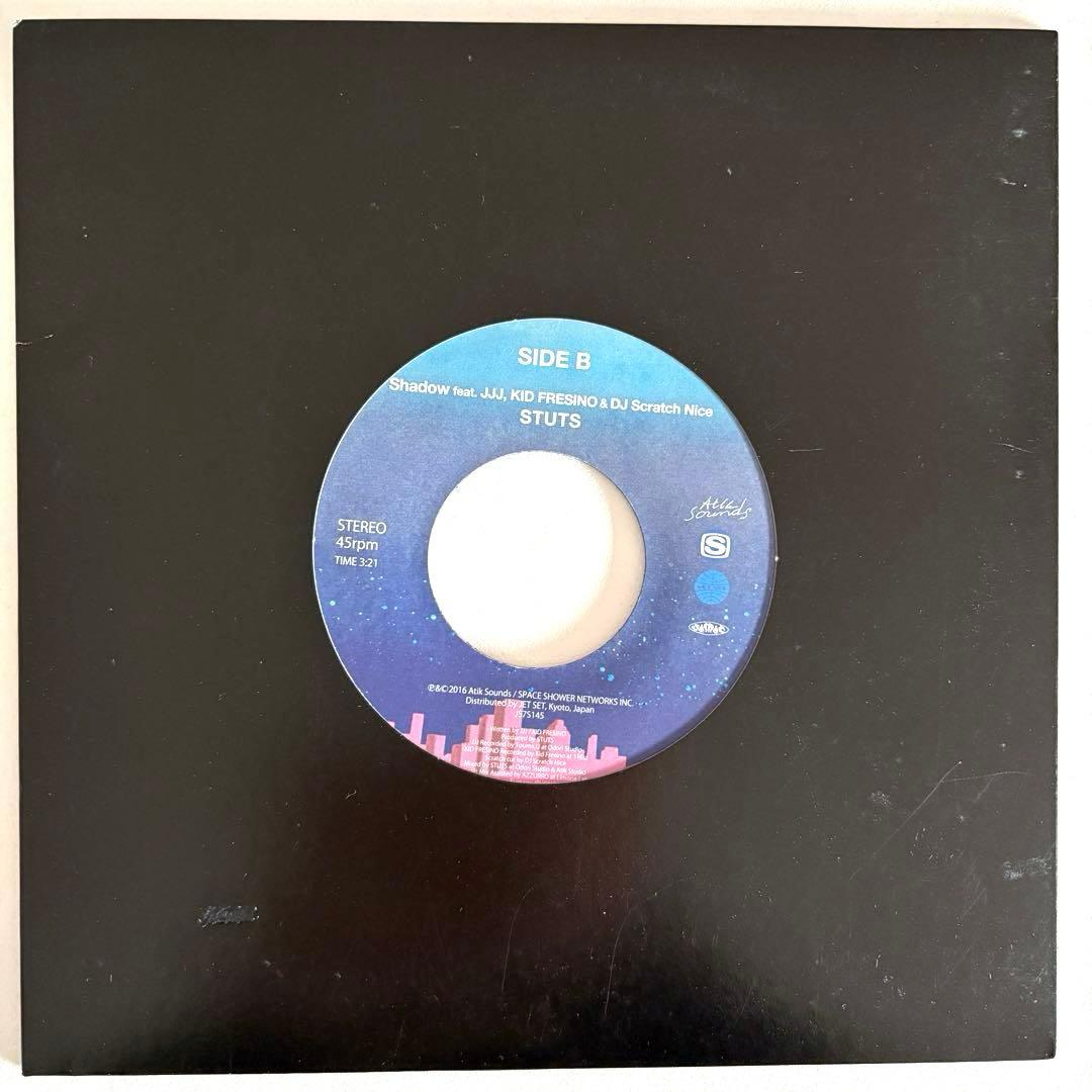 STUTS 夜を使いはたして feat. PUNPEE 7インチ レコード