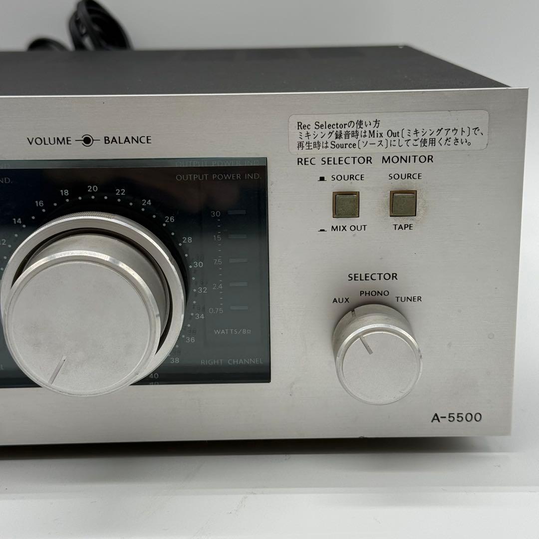 美品動作品 ONKYO プリメインアンプ A-5500 オンキョー　ビンテージ