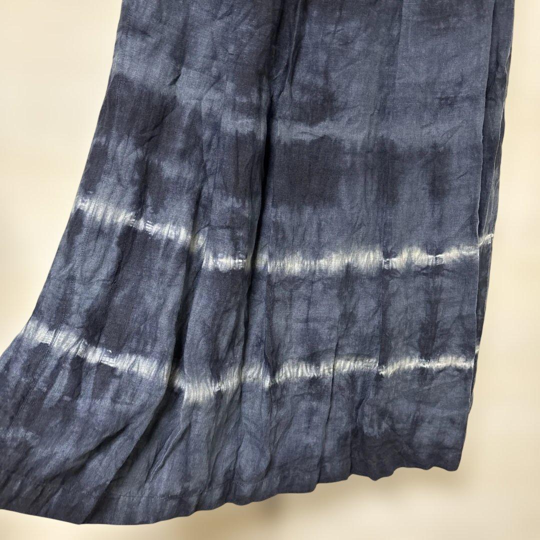 pas de calais パドカレ リネン タイダイ染め ロングスカート