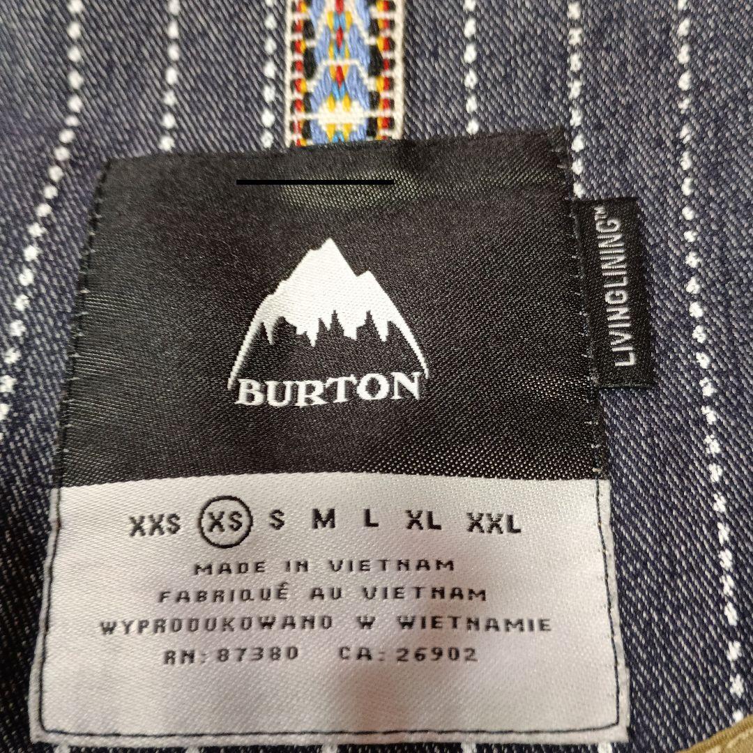 BURTON バートン スノーウエア 中綿ジャケット 防寒 XS フード付き