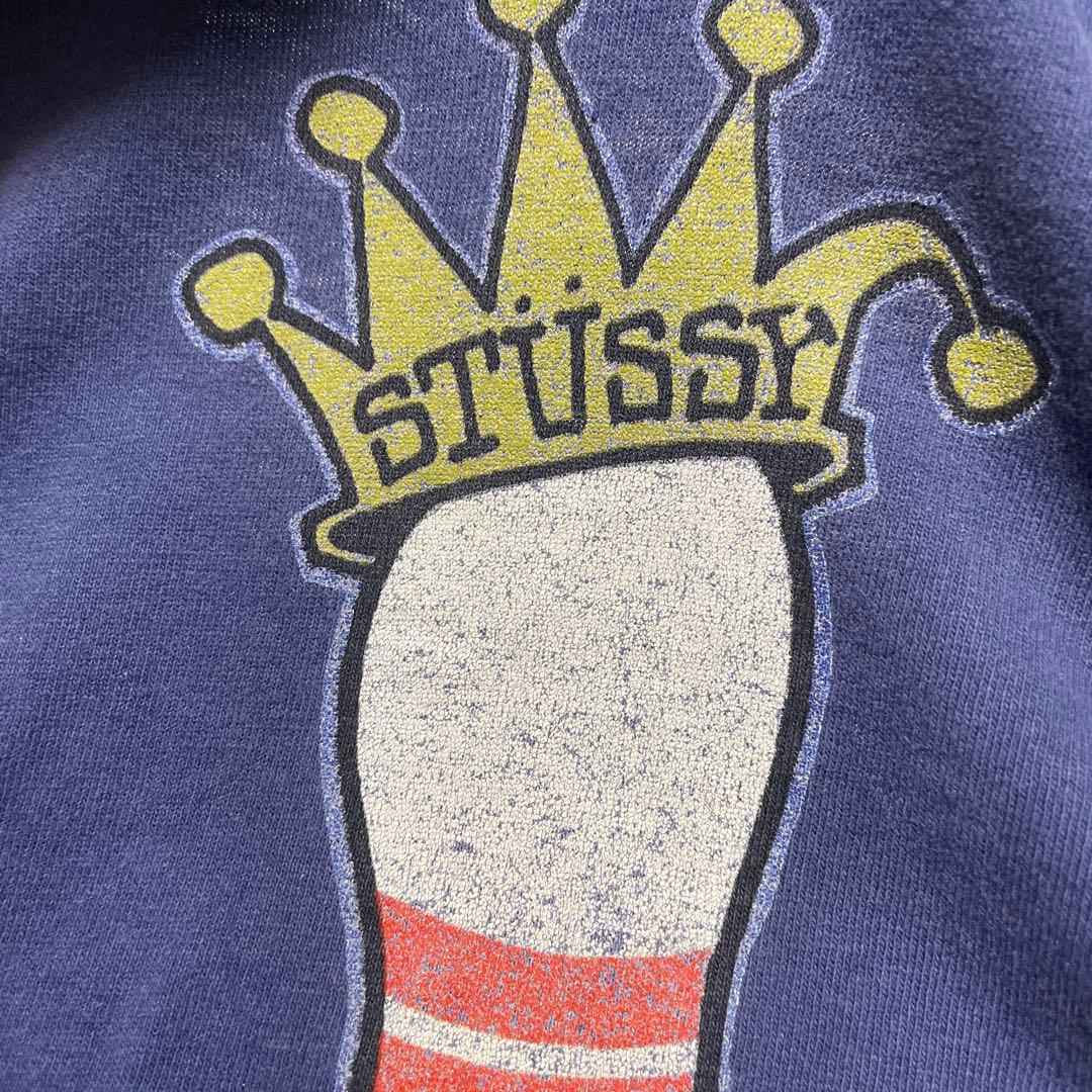 T*K様 レア　80's 黒タグ　stussy キングピン　ネイビー　XL