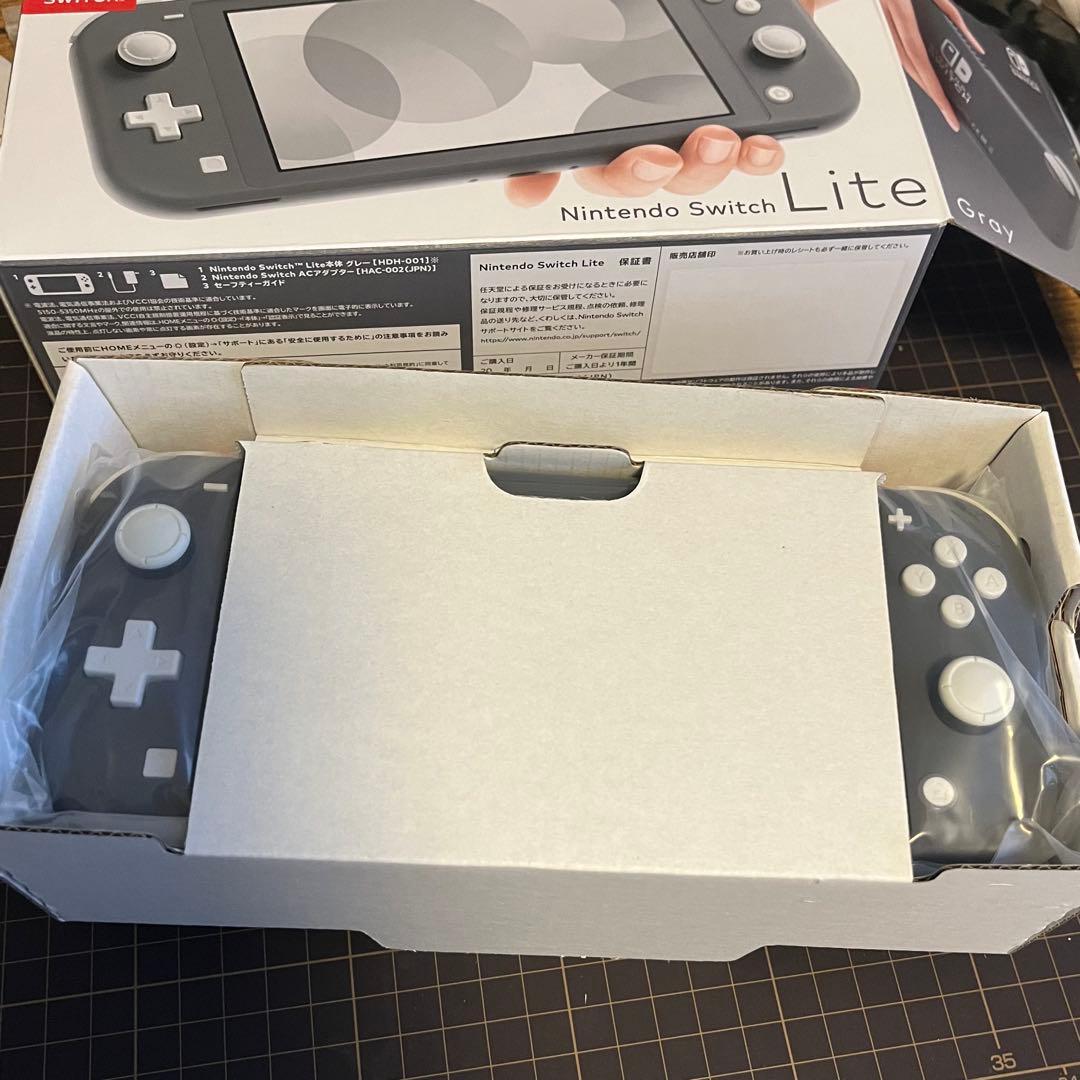 Nintendo Switch Lite グレー 本体　箱あり