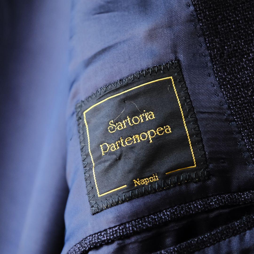 Sartoria Partenopeaパルテノペアシルクネイビージャケット46
