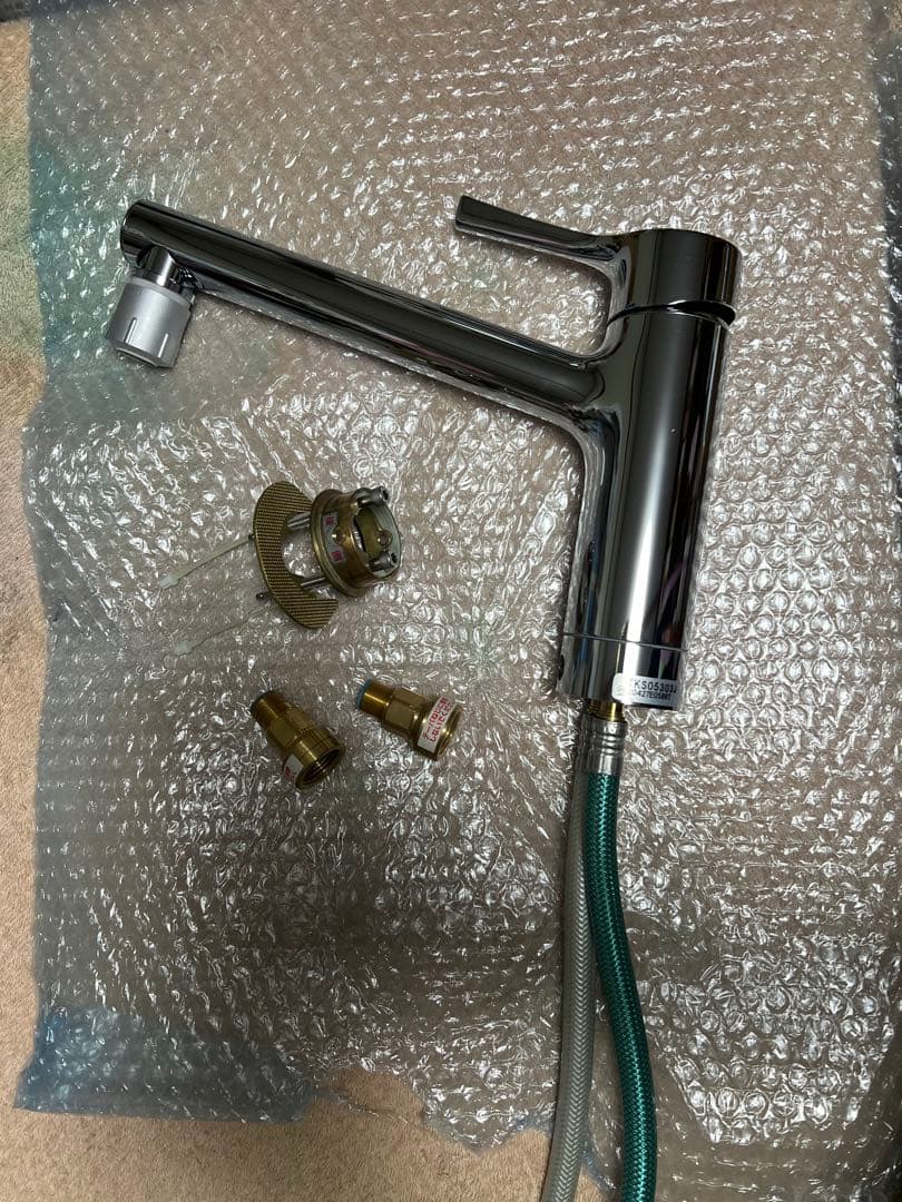 TOTO 台付シングル混合水栓 TKS05303J 本体＋付属品一式