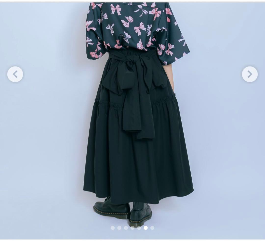 ＆ellecy (アンドエルシー) ビッグリボンスカート