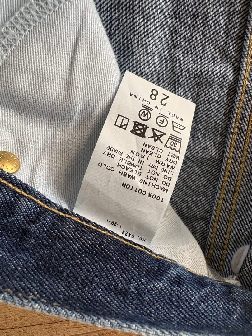 Spick & Span 5 1/2ブルーデニムパンツ28
