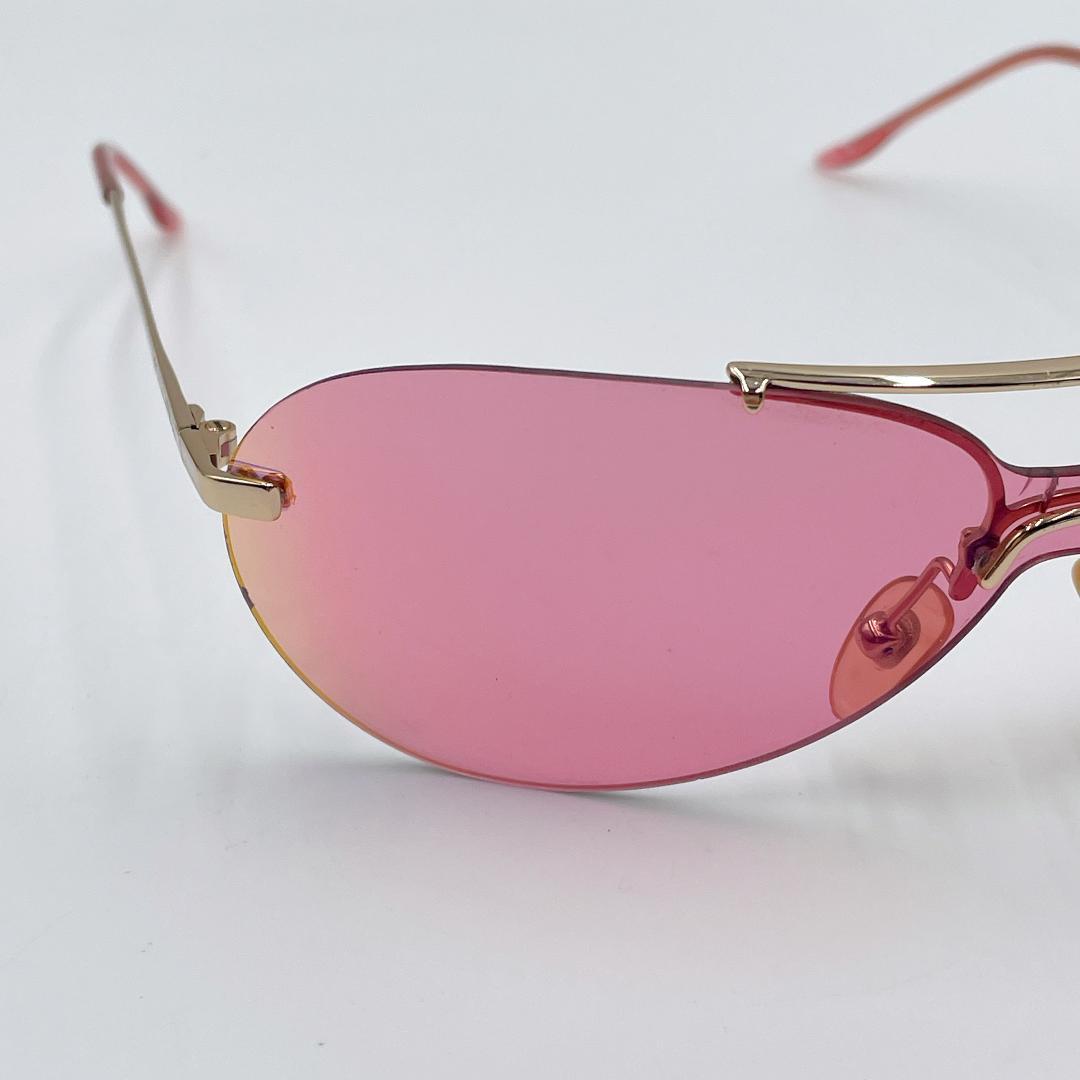 小物 Dior Rimless Sunglasses Y2K pink m689