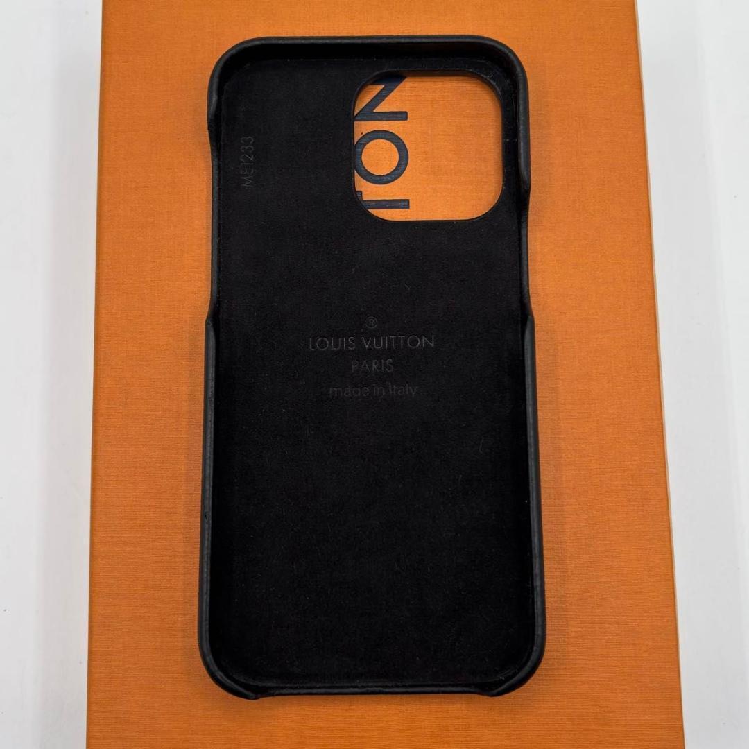 極美品 ルイヴィトン モノグラム iPhone15Pro MAX バンパー 黒