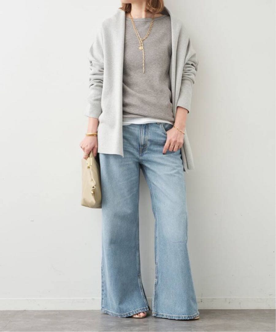 新品 Deuxieme Classe SMOOTH TOPガウン グレー