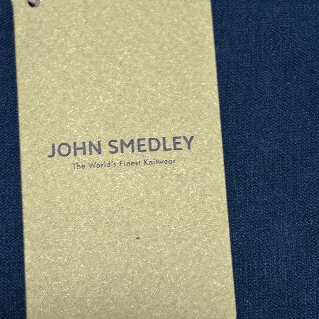 タグ付 未使用級 JOHNSMEDLEY 長袖 カーディガンS インディゴ