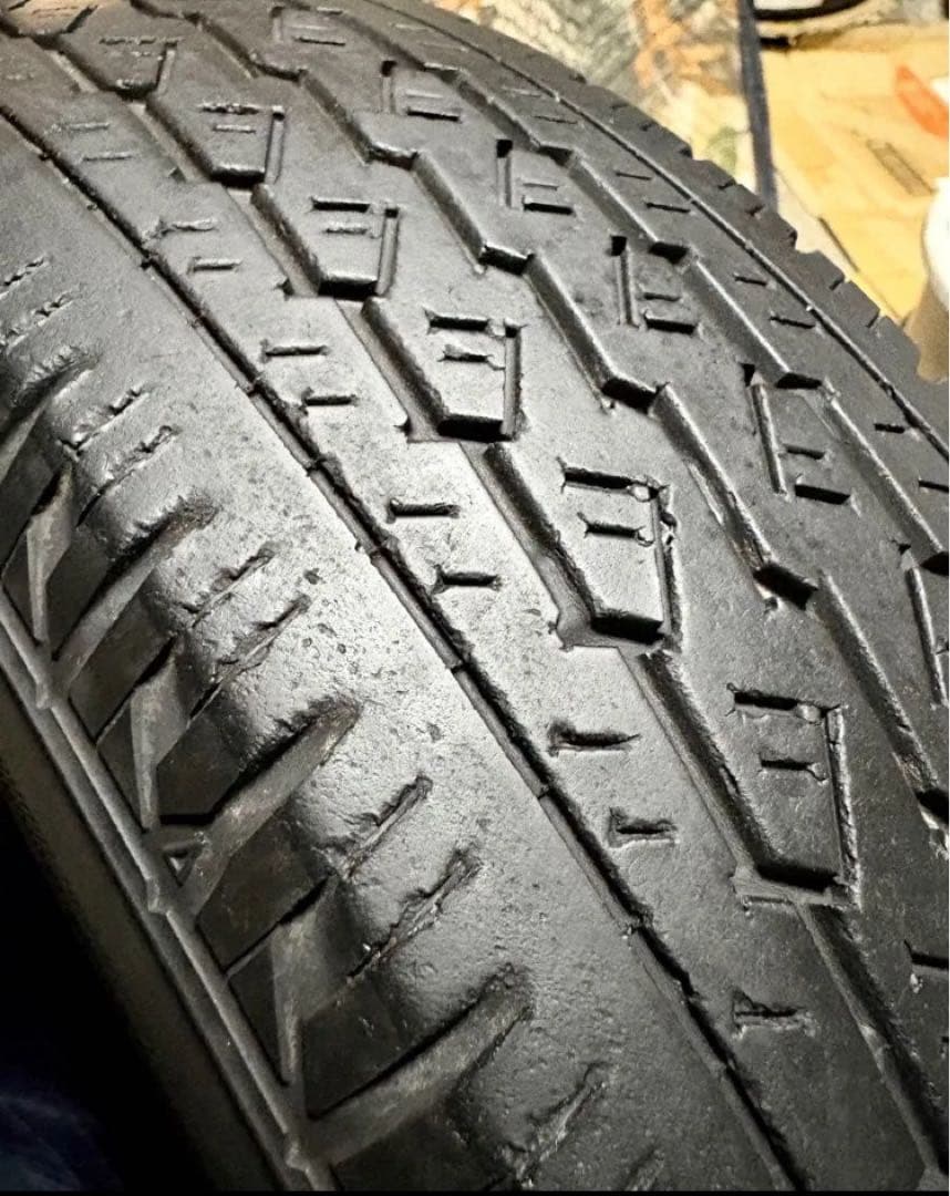 「1」　165R13 6PR LT ブリヂストンV600・中古タイヤ4本