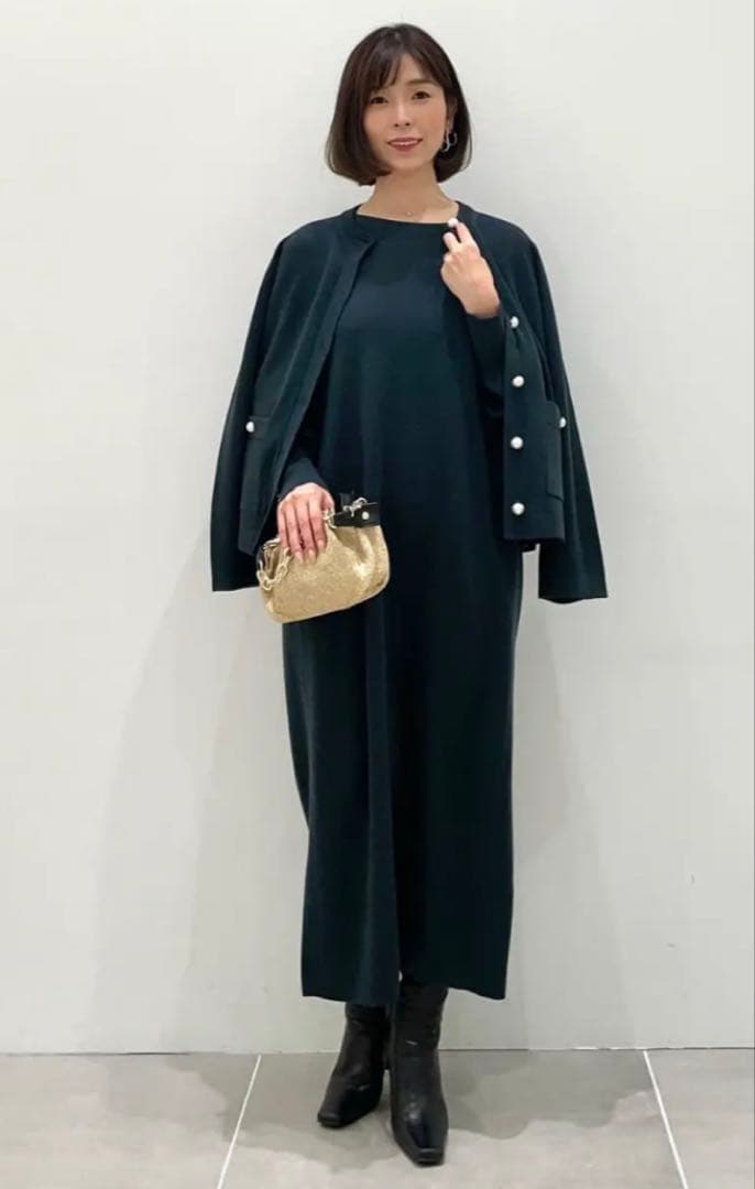 完売　23区　【CLASSY掲載】　ウールブレンド カーディガン　¥26,400