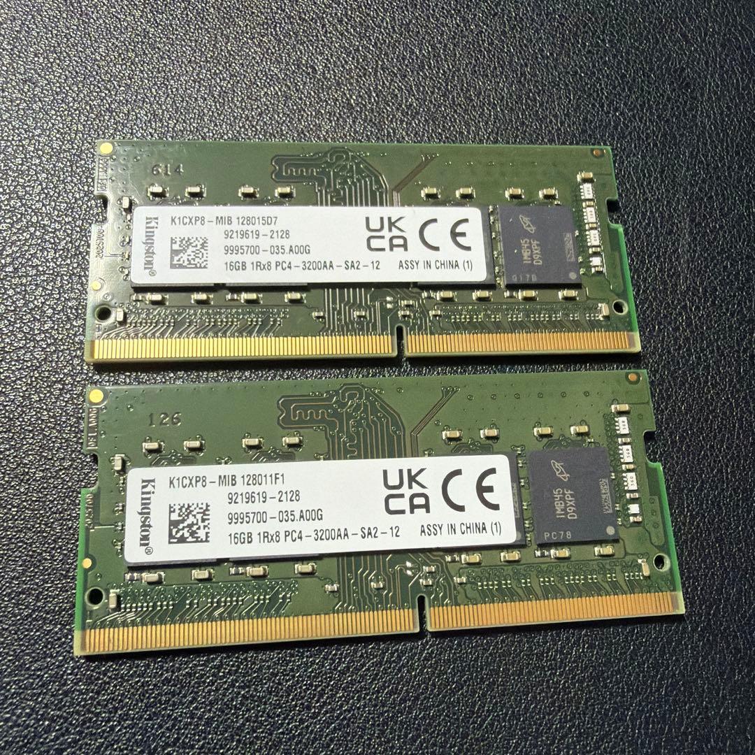 d*i様 Kingston DDR4 32GB(16GB×2) PC4-3200