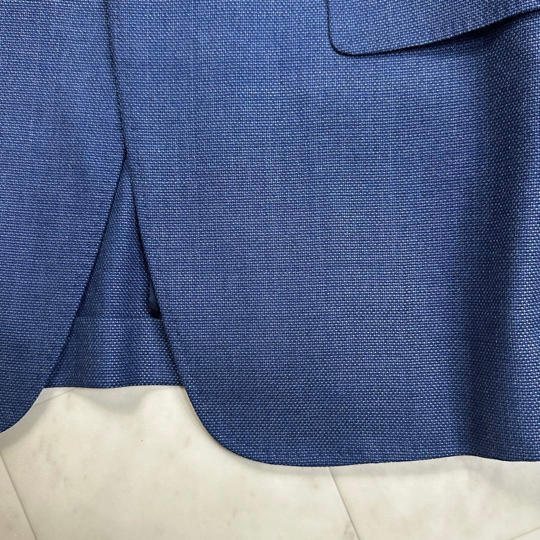 Paul Smith ポールスミス【M】シルク混テーラードジャケット ネイビー
