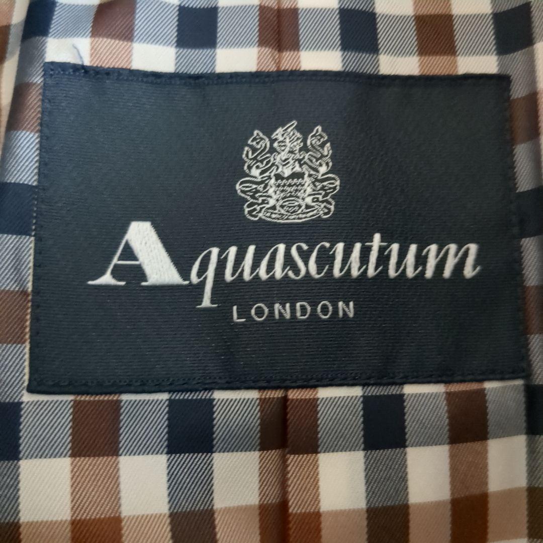 Aquascutum LONDON ベージュ ステンカラーコート 日本製