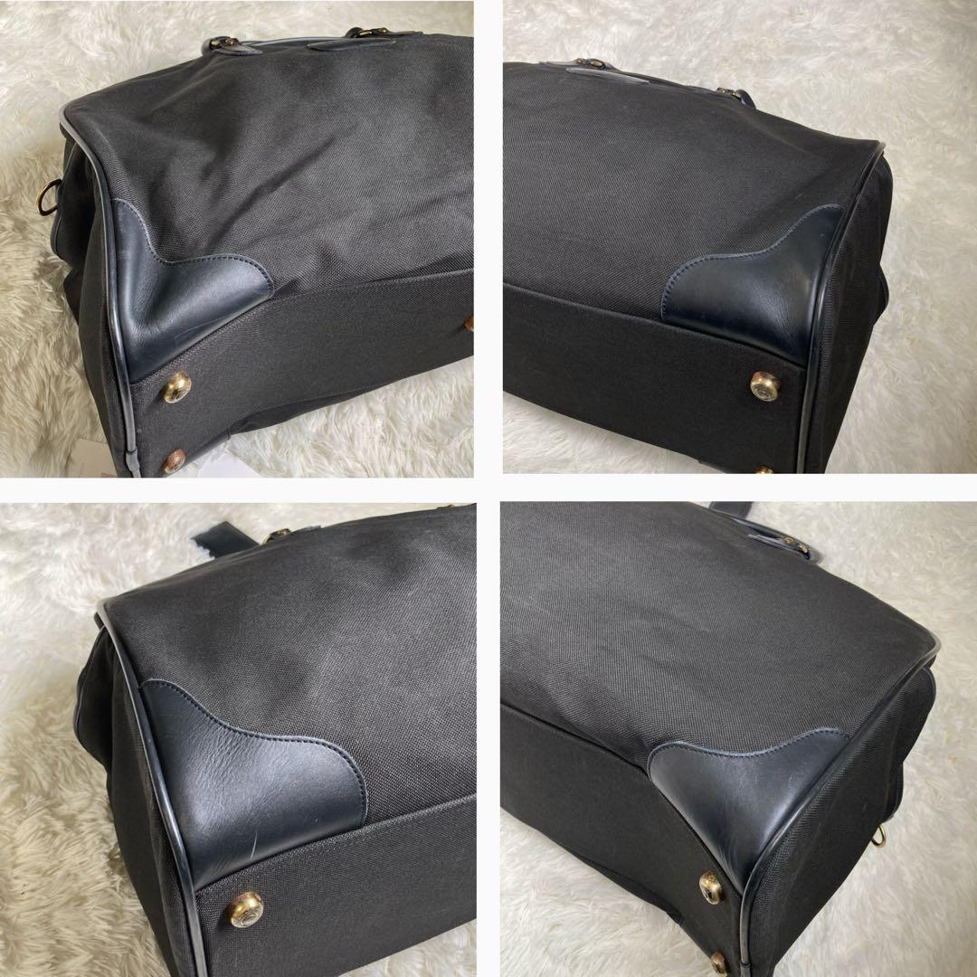 極美品 vintage coach old archive 特大 ボストン 黒